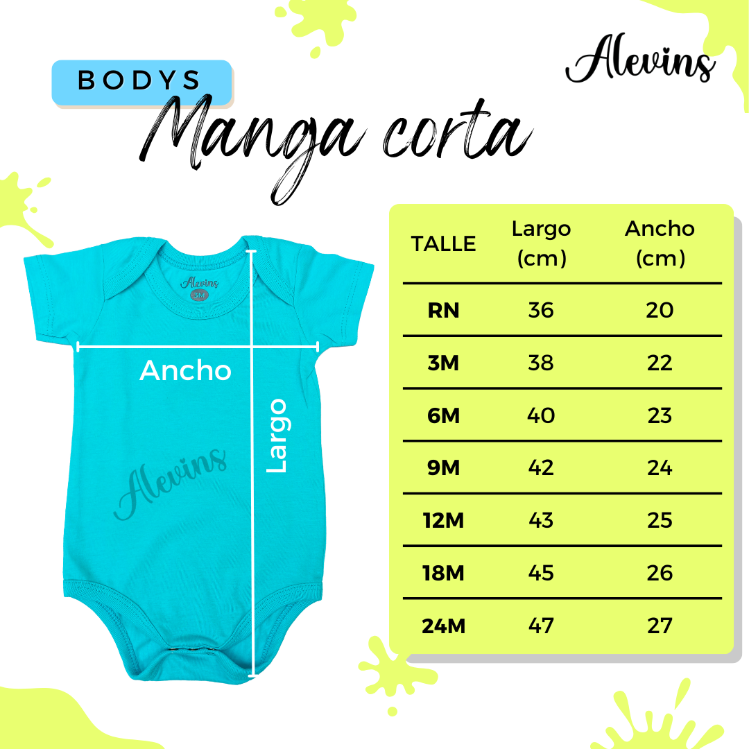 Body Manga Corta